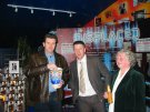 Mark Strange, Mum and Director Martin Holland at the premiere of Displaced